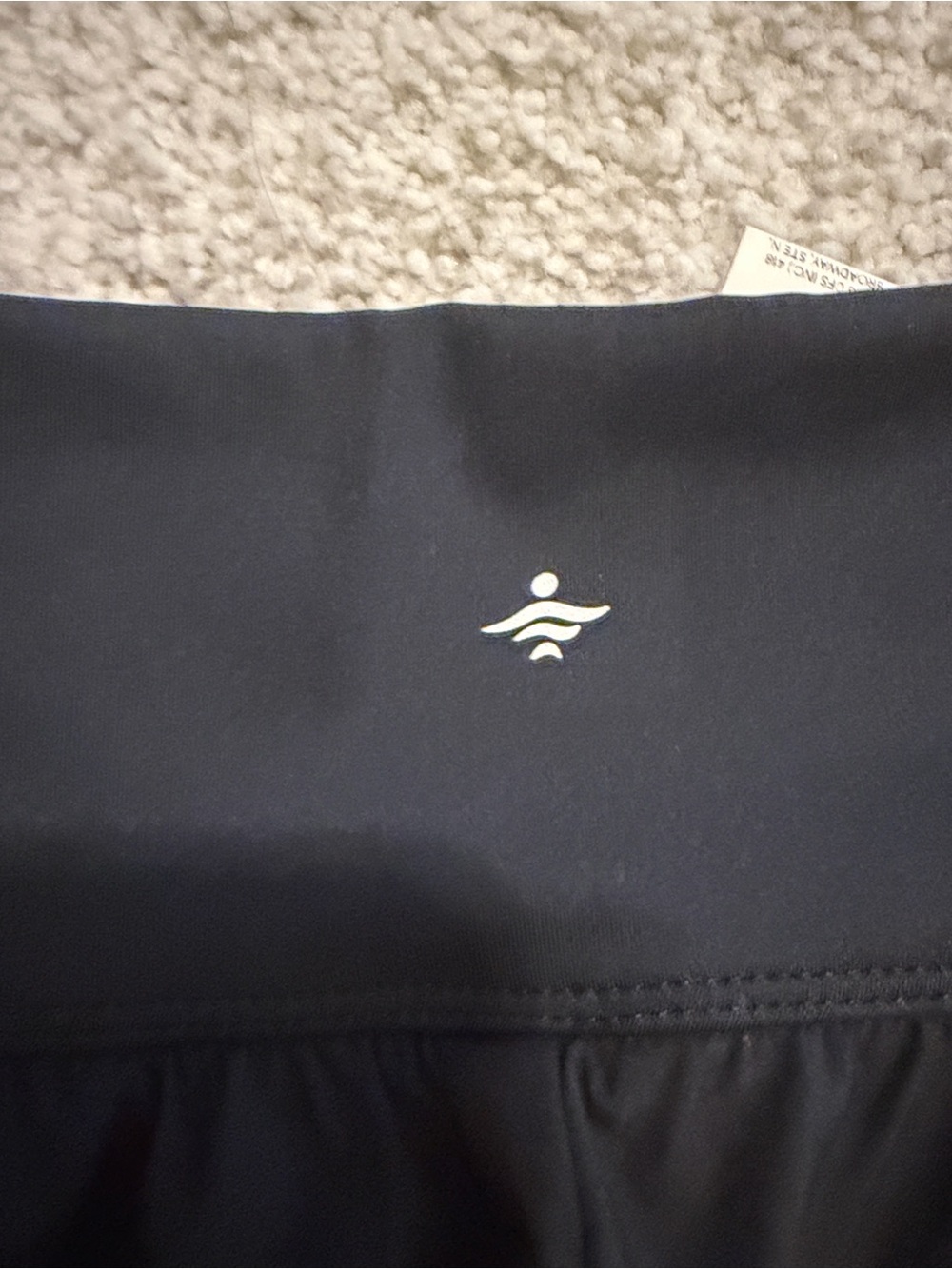 Women’s Black Athletic Shorts with High Waist - Picture 4 of 5